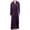 D-Purple01, variant on Women's Winter Long Plush Robe Ladies Full Length Warm Thermal Long Sleeve V Neck Full Zip Up Zipper Comfy Bath Maternity Housecoat Soft Qulited Fuzzy Fleece Bathrobe Pocket Purple Medium-Large