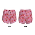 thumbnail image 5 of Vsdgher Cute Strawberry Print Women's Running Double Layer Shorts High Waisted with Pockets Elastic Yoga Workout Athletic Gym Sports, 5 of 8