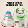 thumbnail image 3 of LShunze Depets Adjustable Recovery Pet Cone E-Collar for Cats Puppy Rabbit, Plastic Elizabeth Protective Collar Wound Healing Practical Neck Cover, 3 of 8