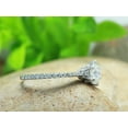 thumbnail image 4 of D Color VVS1-VVS2 Round Brilliant Cut 1.33 Carat Moissanite Lab Created Diamond Engagement Ring for Women In 14K White Gold Over Sterling Silver With Certificate of Authenticity-9, 4 of 8