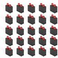 thumbnail image 3 of 100 Pcs 3 mm Light Holder Double Hole LED Diode Lamp with Base Industrial Indicator Accessories Red Light, 3 of 5