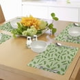 thumbnail image 4 of Ambesonne Jungle Place Mats Set of 4, Oceanic Climate Palms, Standard Size, Fern and Pale Green, 4 of 6