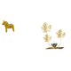 thumbnail image 1 of Escultura de hoja de caballo Dalecarlian, figura coleccionable de animal para estantería, entrada, armario, dormitorio, decoración navideña, decoració, 1 of 8