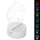 thumbnail image 4 of Lámpara de noche LED colorida 3D, luz de regalo USB con Control táctil para habitación, decoración de boda, firmamento, 4 of 8
