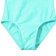 thumbnail image 7 of FRSASU Girls Sleeveless Leotards for Ballet Cutout Stretch Hollow Back Sleeveless Dance Uniform Bodysuits for 3-14 Years Green, 7 of 7