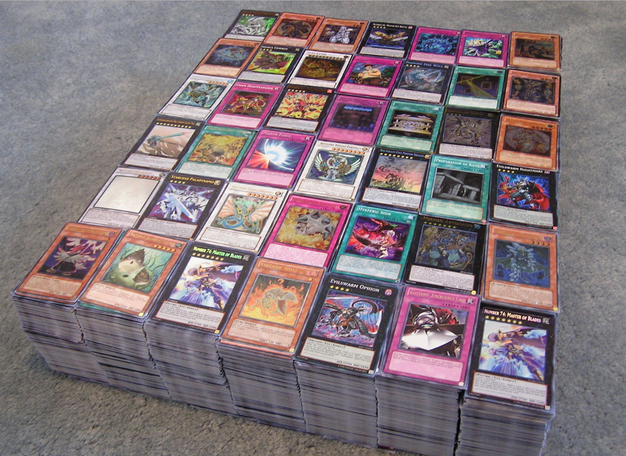 Yu-Gi-Oh Yugioh 200 Mixed Cards Lot With Rares & Holofoil Mint Collection 