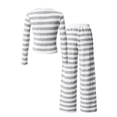 thumbnail image 3 of RMGVDSD Girls Striped Ribbed Knit Loungewear Sets Long Sleeve Crop Top and Wide Leg Pants 2 Piece Fall Winter Outfits Trendy Clothes, 3 of 6