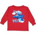 thumbnail image 3 of Inktastic Future Pilot blue plane Boys or Girls Long Sleeve Toddler T-Shirt, 3 of 5