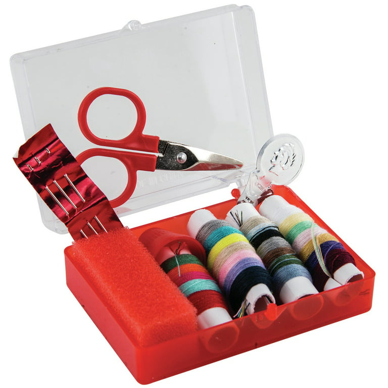 SINGER Sewing Basket with Sewing Kit, Needles, Thread, Scissors, and  Notions- Purple