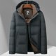 thumbnail image 3 of Chaqueta con capucha desmontable para hombre, nueva ropa de invierno 2024, chaqueta gruesa y cálida de algodón informal, chaqueta para hombre, 3 of 4
