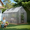 Curated visual reference: Picture Idea: 6X12 Outdoor Greenhouse Walk In Heavy Duty Storage Shed With