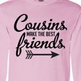 thumbnail image 4 of Inktastic Cousins Make the Best Friends with Arrow Long Sleeve T-Shirt, 4 of 5