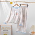 thumbnail image 1 of Pijama de Anime Sanrio Cinnamoroll Kuromi My Melody para niños, cárdigan informal de manga larga con cuello vuelto, ropa de dormir para niñas, primavera y verano, 1 of 4