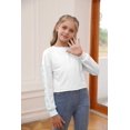thumbnail image 3 of Sherrylily Girls Kids Crop Tops Long Sleeve Daisy Printed Fashion Pullover, 3 of 6