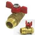 thumbnail image 3 of 1/2" Heavy Duty Brass Garden Hose Shut Off Valve for Maximum Water Flow, 3 of 6