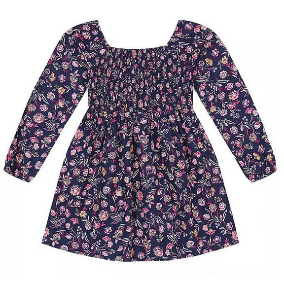 Gap Kids Girls' Dress (Navy Floral, Large 10/12)