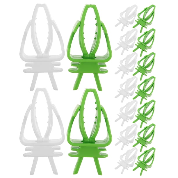 GOOHOCHY 40 pinzas para verduras y aves: soporte para comida de loro, accesorio para brochetas colgantes, pinzas para comederos de aves, para aperitivos, frutas y mijo.