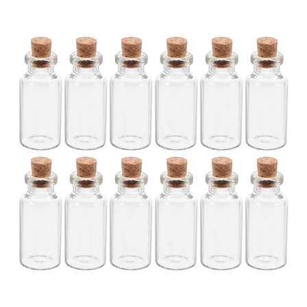 Hytrove decorative wish bottles Glass Storage Family Members Wedding 12pcs