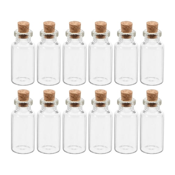 Hytrove decorative wish bottles Glass Storage Family Members Wedding 12pcs