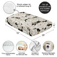 thumbnail image 4 of Sweet Jojo Designs Peony Floral Garden Black and Ivory Girl Fitted Crib Sheet, 4 of 6