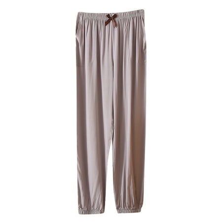 

Harem Pants for Women Boho PJs Lounge Beach Trousers Elastic Waist Casual Baggy Comfy Pajama Bottoms with Pockets