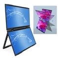 thumbnail image 1 of Dual Laptop Screen Extender, 15.6 Inch 1080P IPS LED Laptop Monitor Display, Portable Type C Folding Screen Extender for Phone PC Game Console, Plug and Play, 1 of 7