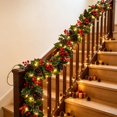 thumbnail image 6 of Aurorax Indoor Christmas Wreath Decorations,Christmas Garland 6ft Farmhouse Berries Garland for Mantel Wall, 6 of 6