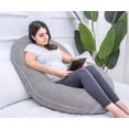 thumbnail image 2 of Almohada de Embarazo Midle One Gris Oscuro Forma de C para Maternidad y Mujeres Embarazadas, 2 of 6