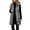 Gray, variant on Lightweight Long Quilted Winter Vest for Women Warm Hooded Sleeveless Puffer Jacket Windproof Outerwear Waistcoat Coat with Pockets Orange