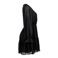 thumbnail image 4 of Vestido George para Dama, Escote V, con Paneles, Manga Larga Negro Talla G, 4 of 4