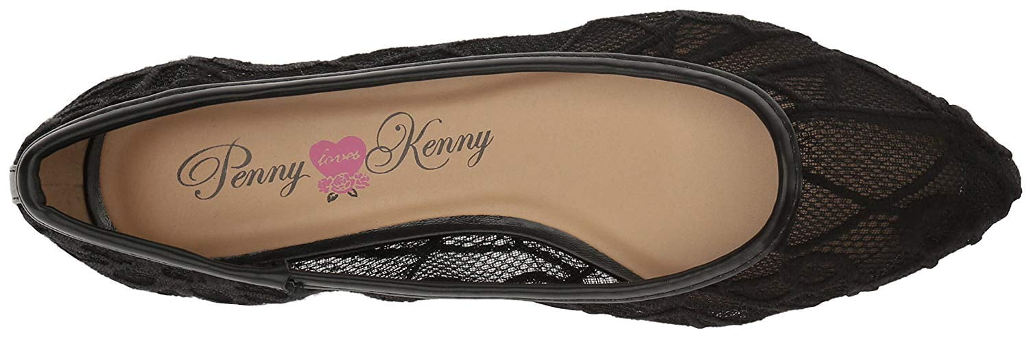 Penny Loves Kenny Womens KNOT Fabric Pointed Toe Slide Flats, Black, Size 9.5 Penny Loves Kenny Womens KNOT Fabric Pointed Toe Slide Flats, Black, Size 9.5