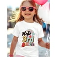 thumbnail image 4 of MAWOTEA 1pc Girls' "Hello 3rd Grade" Colorful Print T-Shirt - Soft Cotton, Crew Neck, Short Sleeve, Stretchy & Machine Washable - Ideal For Spring, Summer, Fall Back To School, Youngsters Casual Wear, 4 of 6