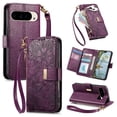 thumbnail image 1 of Flip Case for FOXDOCK Google Pixel 10 Pro Floral Embossed Gift Choice Kickstand Viewing Wallet Function Full Protection, 1 of 6