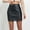 Black, variant on USSUMA Skirts for Women Midi Skirt Solid Color High Waist Zipper Irregular Mid-Calf Skirt Leather Leisure Dresses Comfortable Dresses School Up to 65% off Black Skirt for Women L