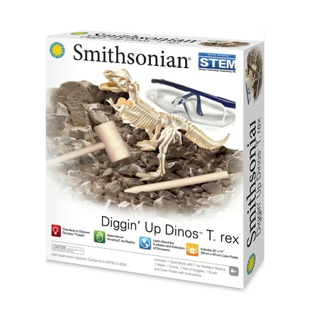 Smithsonian Diggin up Dinosaurs T-Rex Science Kit - Children Ages 8 Years and up