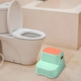 thumbnail image 6 of JWQFBC Double up Toddlers Step Stool Anti Slip Lightweight Step Stool for Bathroom Sink green, 6 of 9