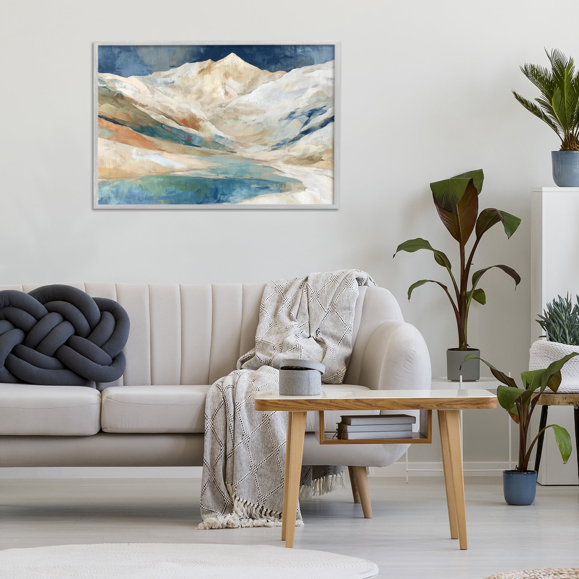Stupell Industries Glacial Valley in Alaska Range Gray Framed Giclee Art, design by Chromatic Storm Studio