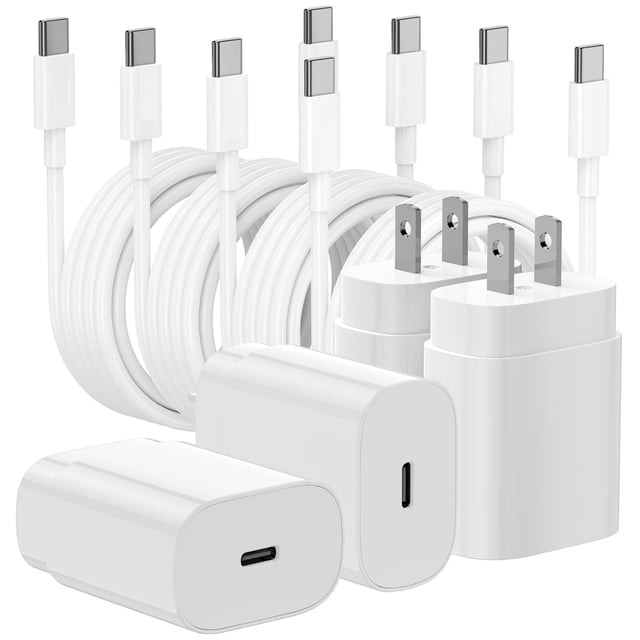 Cargador Essri de carga rápida de 25 W para iPhone 16/15 con 4 cables