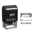 thumbnail image 1 of Printtoo Dater Stamp Self Inking With Posted By Text Date Rubber Stamp Office Stationery-Black, 1 of 1