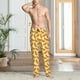 thumbnail image 2 of Fotbe Hot Dog 3 Pantalones de Pijama para Hombre, Pantalones de Dormir, Pantalones de Casa con Cintura Ajustable y Bolsillos-Small, 2 of 6