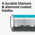 thumbnail image 2 of Schick Quattro Titanium for Men With 1 Razor and 16 Razor Blades Refills, 2 of 6
