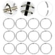 thumbnail image 1 of OUNONA 20Ud Anillos Para Cuadernos Metálicos Plateados Flexibles Para Proyectos DIY, 1 of 7