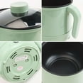 thumbnail image 3 of Deago Electric Hot Pot, 1.7L Non-stick Ramen Cooker, Dual Power Control Multifunctional Electric Cooker for Pasta, Noodles, Steak, Egg with Over-Heating and Boil Dry Protection, Green, 3 of 9
