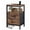 Antique Wood, variant on EDX Wall-mounted bedside table, featuring a built-in socket with USB/Type-C interface and adjustable drawers (two drawers). Suitable for bedroom space-saving design. Black