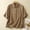 Khaki Tops, variant on CUSTG Casual Shirts For Women Summer Vintage Comfortable Loose Solid Color Button Down Lapel Blouse Versatile Tops