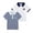 1-White Emblem/Navy stripe, variant on Boys School Uniform Polo Shirts Short Sleeve Active Performance Printed Shirts,2-Pack,Size 6-13Y