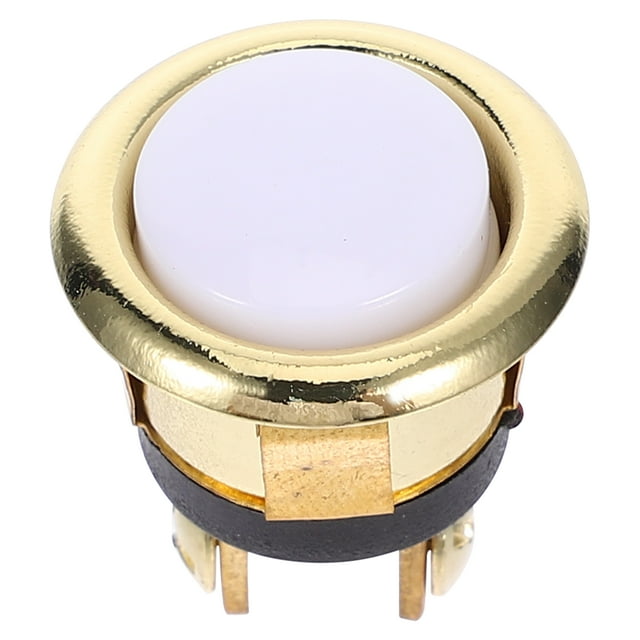 Shisuyan Bouton de Sonnette de Remplacement, Bouton de Sonnerie Filaire, Bouton-Poussoir Robuste, Bouton de Carillon pour Sonnette