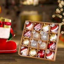 Christmas Decor, Hwkond Christmas Ornament Hanging Ball - 2.36 Inch Christmas Shatterproof Ball Ornament Christmas Party Christmas Tree Supplies Up to 75% Off