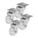thumbnail image 1 of Kit De 4 Ruedas Dogotuls de Poliuretano Transparentes Giratorias 2 Pulgadas Para Muebles o Carritos, 1 of 1