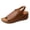 Brown, variant on Orthopedic Wedges Gladiator Dressy Sandals for Women Ladies with Adjustable Back Strap Comfortable Peep Toe Arch Support Platform Chunky Walking Summer Shoes Black Size 8